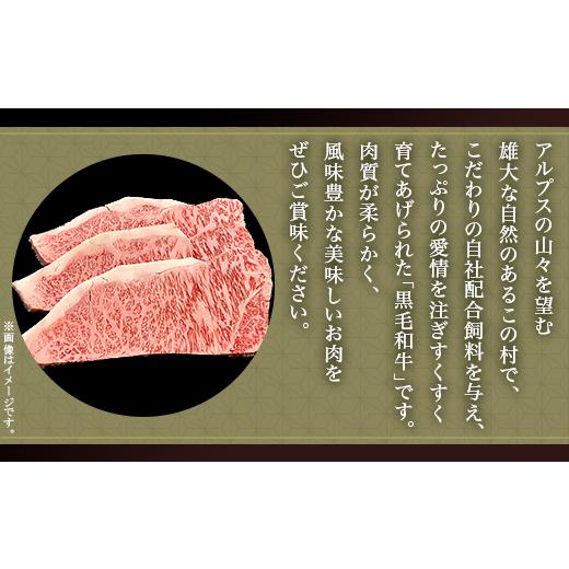 ふるさと納税 長野県 山形村 国産黒毛和牛ロース ステーキ用600ｇ（1枚200g×3枚入り）