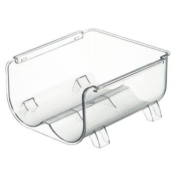 加厚PET 可疊加保溫杯收納杯架 雙格18x20x10.5cm  透明色  1個