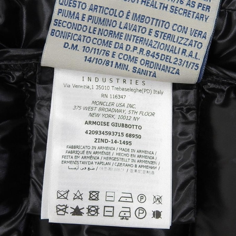 moncler armoise jacket down authentic black size 3 | eBay
