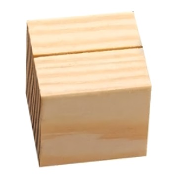 小麥購物 木質名片夾 Y509 木色 方形 11g  1格  12個