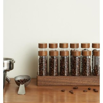 家用咖啡豆保存罐試管玻璃瓶分裝瓶小瓶子密封儲物罐透明收納罐子