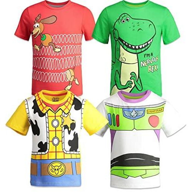 Disney Pixar トイ・ストーリー ボーイズ 4枚パック Tシャツ ウッディ