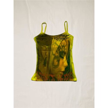 WEBBAR 3D tattoo girl original yellow camisole NO.38（Z）