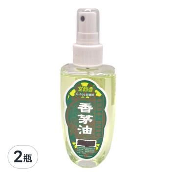 室翲香 玻璃香茅油 100ml  2瓶