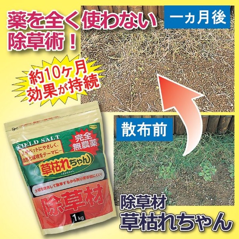 100%天然素材を使用した完全無農の薬除草材です 家族が集うお庭等の周りや お子様やペット 天然ソルト 内容量:… ミネラル成分  お年寄りが憩うベンチの周囲にも最適です 成分:多孔質セラミック微粉 製造国:日本