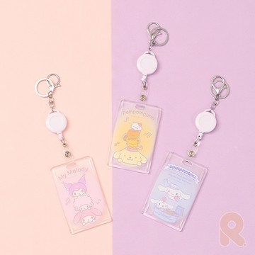【R.FUN SHOP】三麗鷗質感壓克力票卡 凱蒂貓 布丁狗 大耳狗 酷洛米 美樂蒂 證件套 識別證 票卡 BF199