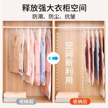 收納博士掛式羽絨服收納袋子大衣棉毛衣服真空壓縮袋衣櫃家用神器 幸福驛站