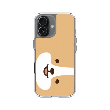 iPhone 17 Clear Case（相機按鈕） 透明 - 柴語錄 Shiba Says - 阿吉大臉(橫)