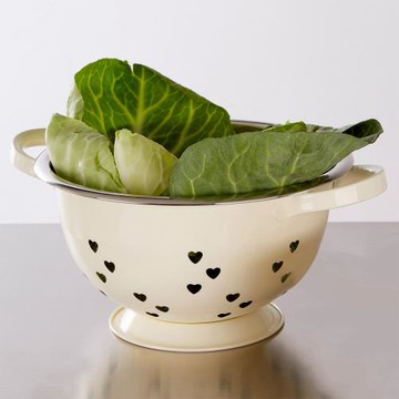 《Premier》雙柄瀝水籃(象牙白)