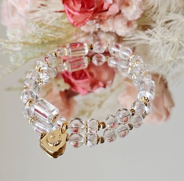 淨靜境-白水晶/乾淨/明亮/靜心/心境/沉澱/提升水晶手鍊