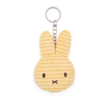 荷蘭 BON TON TOYS｜Miffy拍拍米菲兔ECO燈芯絨鑰匙圈-奶油黃 10cm
