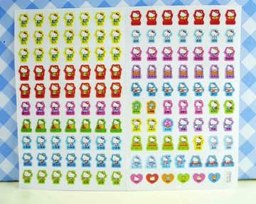 【震撼精品百貨】Hello Kitty 凱蒂貓 KITTY貼紙-心情貼紙-彩色(黃收入) 震撼日式精品百貨