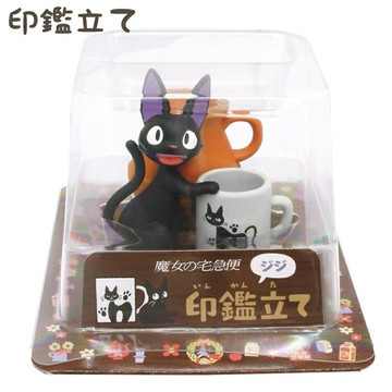 耀您館★日本ENSKY魔女宅急便黑貓吉吉印鑑立收納印章台IKT-04B(適口紅.唇膏.髮夾.筆刷)【APP下單點數4倍送】