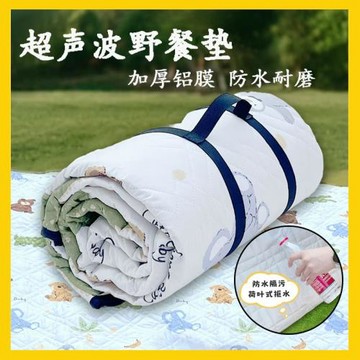 野餐墊防潮墊加厚戶外地墊便攜露營防水帳篷墊沙灘墊超聲波野餐墊