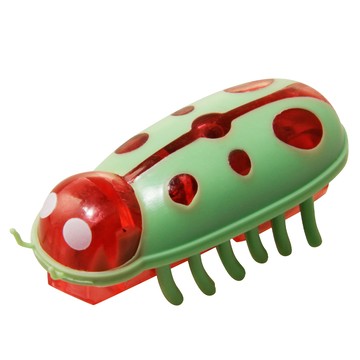 Truly House 寵物自動轉向發光電動玩具蟲 貓玩具/狗玩具/耐咬玩具  1個  單一商品  紅綠瓢蟲