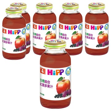 HiPP 喜寶 綜合紅寶多果汁 4個月以上  200ml  6瓶