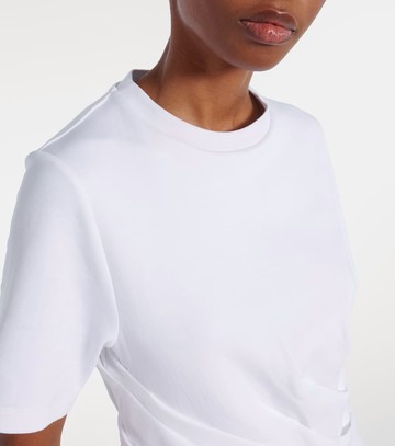 Loewe Draped cotton-blend T-shirt