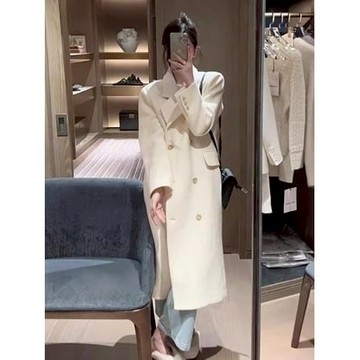 【Codibook】韓國 whitemood 雙排扣大衣大衣［預購］女裝