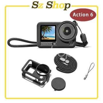 DJI Action 6 機身矽膠套 (含鏡頭蓋及掛繩) / Action 6 鏡頭套 / Action 6 矽膠套