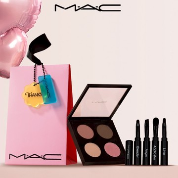 [快速出貨]【MAC】韓國熱銷四色眼影盤組[柔霧冷調玫瑰​] | 眼影 眼妝 眼影盤 生日禮物 水瓶座送禮