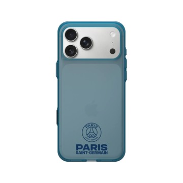 iPhone 17 Pro Max Clear (相機按鈕) 夜幕藍 - PSG - PSG Logo Blue