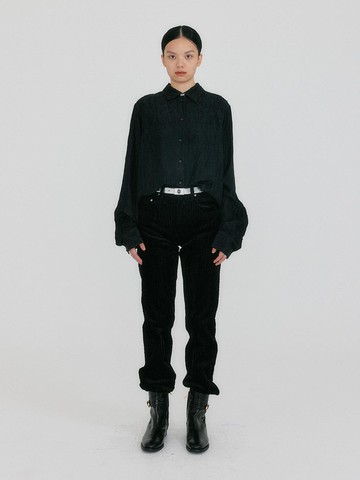 ZERIA Classic Straight Pants - Black