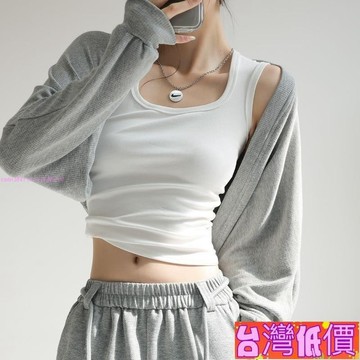 悅裳💎台灣免運💎2025春季新款吊帶背心女內搭外穿遮副乳工字純色寬肩帶打底上衣潮