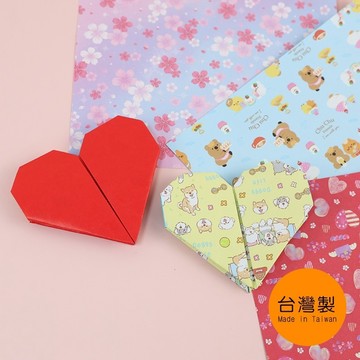 台灣製 珠友 PP-24077 印花雙面色紙/幼教模造色紙/安全摺紙剪貼-15*15cm/100入 好好逛文具