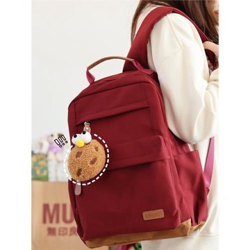 設計感書包初中女生高中生原創小眾雙肩包美式大容量大學生電腦背