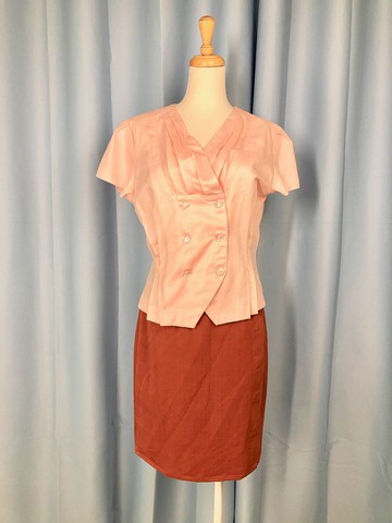 粉紅色OL風上衣