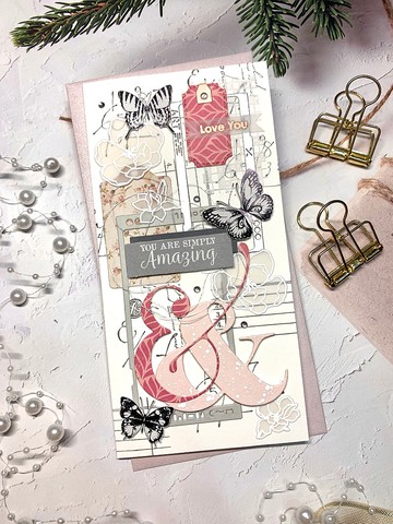 拼貼卡片/祝福卡片/母親節卡片/手工卡片_love you 黑粉