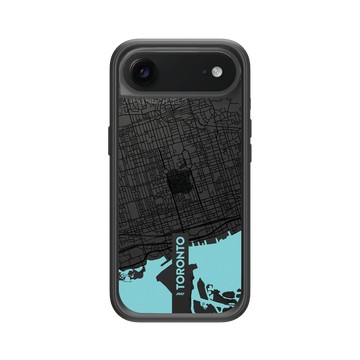 iPhone Air Mod NX -邊框背蓋組合 (相機按鈕) 黑 - JOCR - Toronto (Black Logo)
