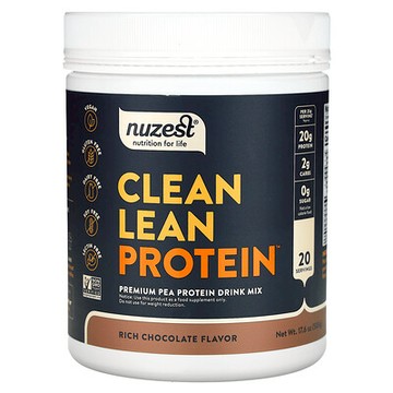 Nuzest, 清潔瘦蛋白，濃郁巧克力，17.6 盎司（500 克）