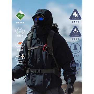 OW線上商店 春秋搖粒絨兩件套 防風防水三合一沖鋒夾克上衣外套潮