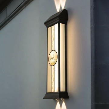 免運/公司貨 柱頭燈 太陽能庭院燈 燈具 太陽能壁 現代別墅大門雙頭射 長條室外墻門柱 可開發票 全館五折 工廠現貨直銷 新品特價 m10231