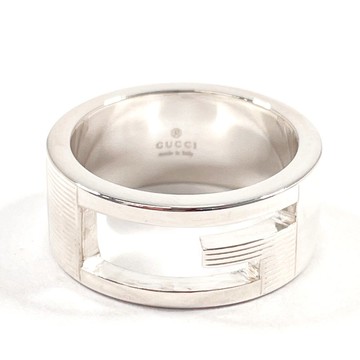 【日本直送 中古美品】9號 GUCCI 戒指 Blended Cutout G 銀 925 銀色