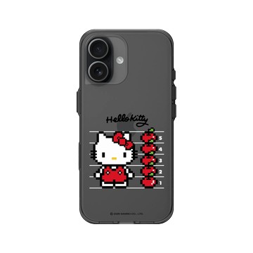 iPhone 17 Clear (相機按鈕) 酷墨灰 - 三麗鷗-Hello Kitty - Pixel Art