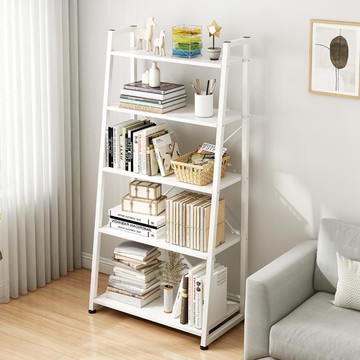 網紅書架梯形置物架落地客廳簡易多層家用收納架圖書館儲物架書櫃