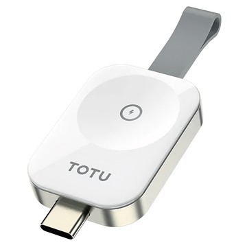 TOTU 拓途 鋅系列 TO USB 攜帶型磁吸無線充電器 - 2.5W無線輸出  Apple Watch 全系列  白色  1個