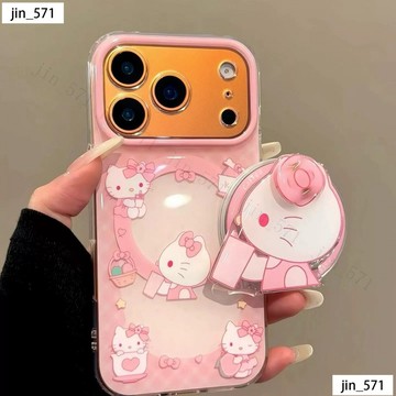 記得喝水KT貓 支架 磁吸手機殼iPhone17ProMax 防摔 iPhone16 蘋果保護殼i15 i14 i13