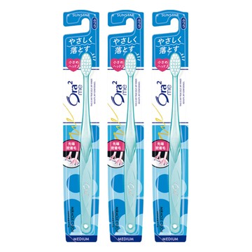Ora2 愛樂齒 me微觸感牙刷 日本原裝進口 小刷頭 密合齒縫 四角刷毛  1入  3支