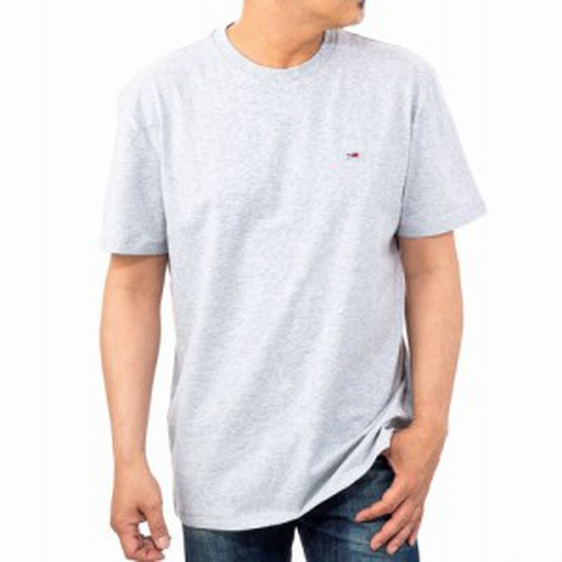 トミーヒルフィガー Tシャツ Dm0dm メンズ グレー Tommy Hilfiger トミージーンズ 半袖 誕生日 メール便可 通販 Lineポイント最大1 0 Get Lineショッピング