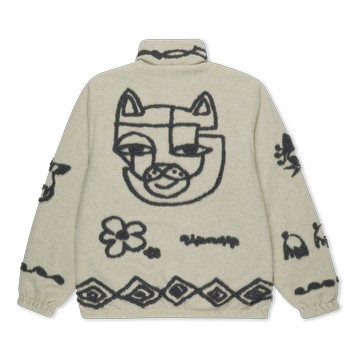 BLONDED REVERSIBLE JACKET (SAND / CHARCOAL)