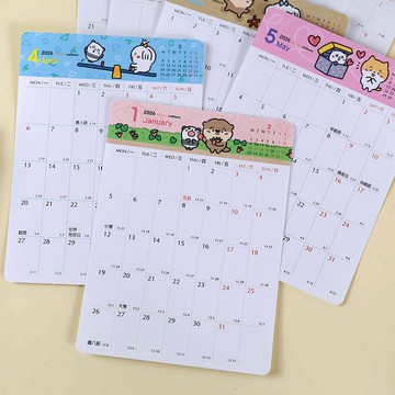 Chuyu 2026年月計劃貼紙/手帳貼紙/行事曆貼紙/月間便利貼