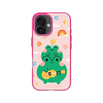 iPhone 16 Clear 粉漾桃 - Niniwanted - Frogs Ukulele