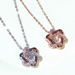 隔日到貨 忐忑 最新款 0.5克拉 莫桑鑚 吊墜 奧地利水晶鑽 項鍊 項鏈 不退色N135