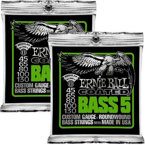 Sets of Ernie Ball (アーニーボール) 3836 Coated 5弦 Bass Strings