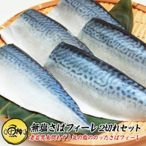 切り身 魚 サバ 無塩 さばフィーレ 約100g×2切れ