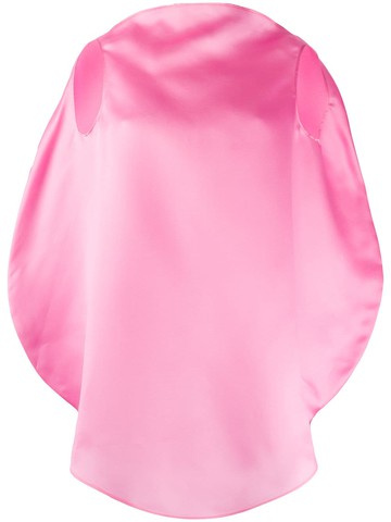 Nina Ricci - boxy fit sleeveless top - women - Viscose - 42 - Pink