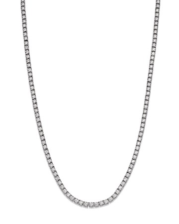 Bloomingdale's Fine Collection Diamond Classic Tennis Necklace in 14K White Gold, 7.0 ct. t. w - Exclusive